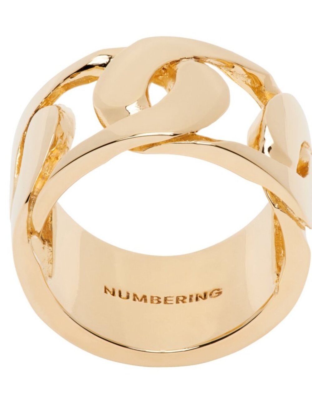 90% NEW NUMBERING Gold #7408 Curb Chain Ring